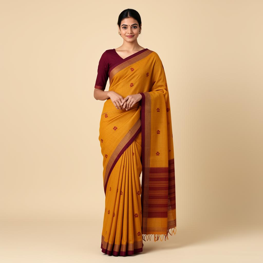 Daily-wear Saree (with blouse piece)